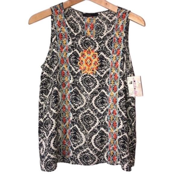 THML Tops - THML Embroidered Sleeveless Top NWT Women’s Size Small